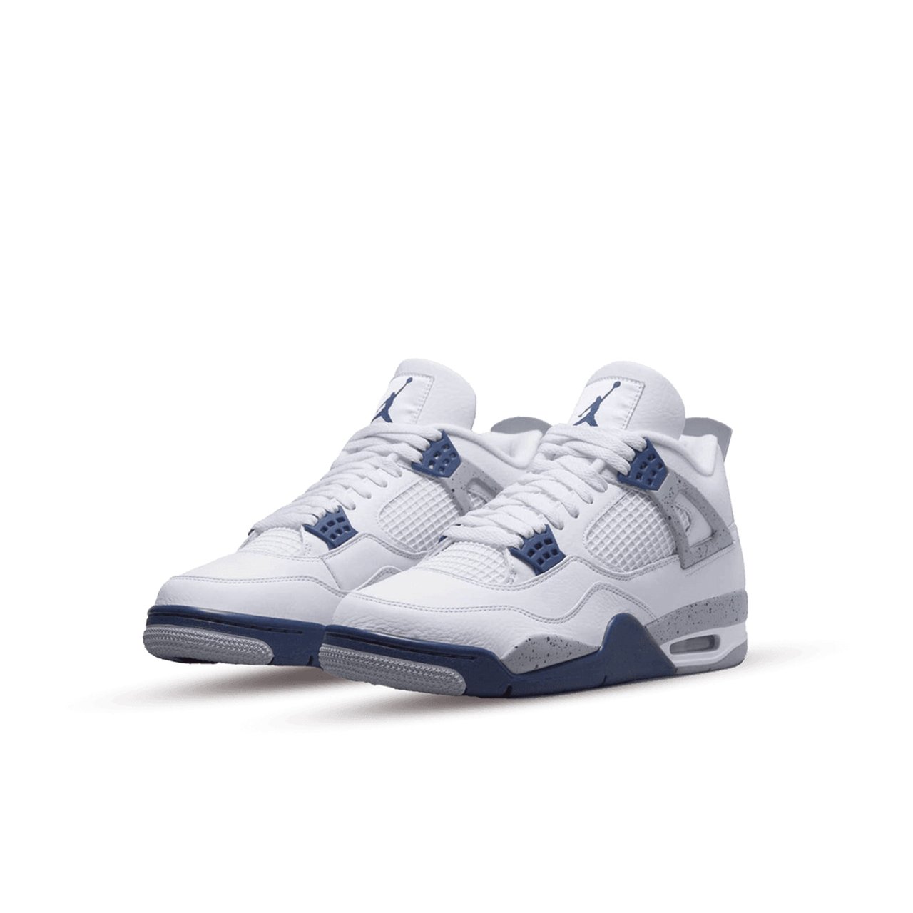 Nike Air Jordan 4 Retro White Midnight Navy (GS) Divers