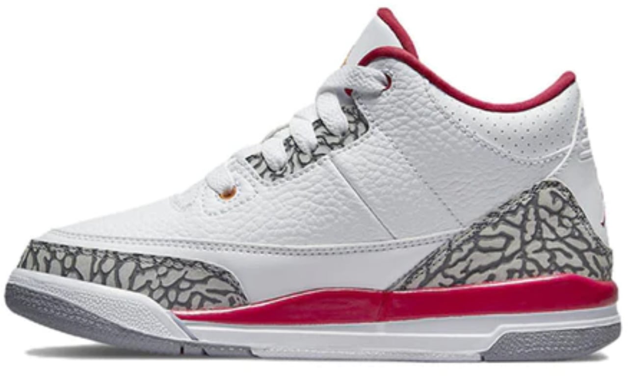 Nike Air Jordan 3 Retro Cardinal Enfant Et Bébé Wit