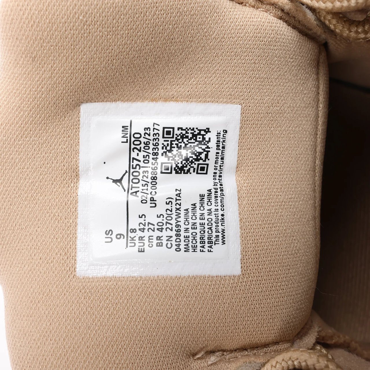 Nike Nike JORDAN COURTSIDE Suede x Fabric Sneakers in Beige, Size 42.5 EU Beige