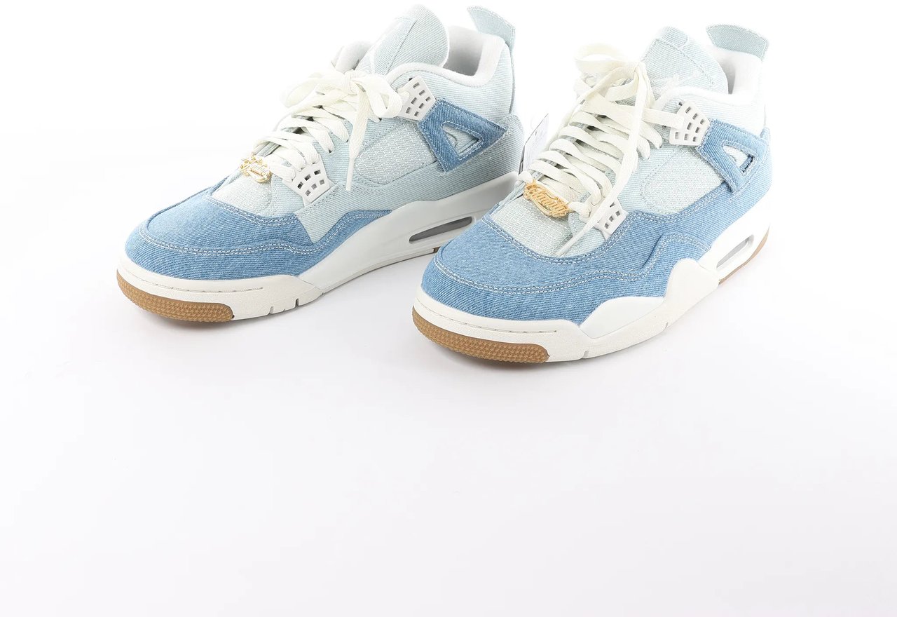 Nike Air Jordan 4 RETRO SP Fabric Sneakers in Blue x White IB6716-100, Size 44 EU Divers