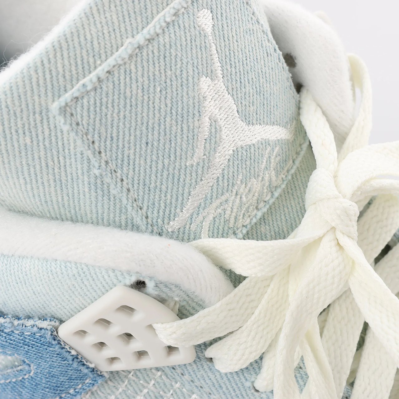 Nike Air Jordan 4 RETRO SP Fabric Sneakers in Blue x White IB6716-100, Size 44 EU Divers