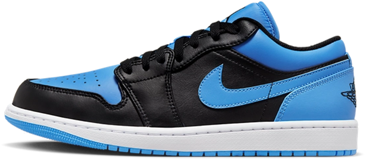 Nike Air Jordan 1 Low 'Black University Blue' Zwart
