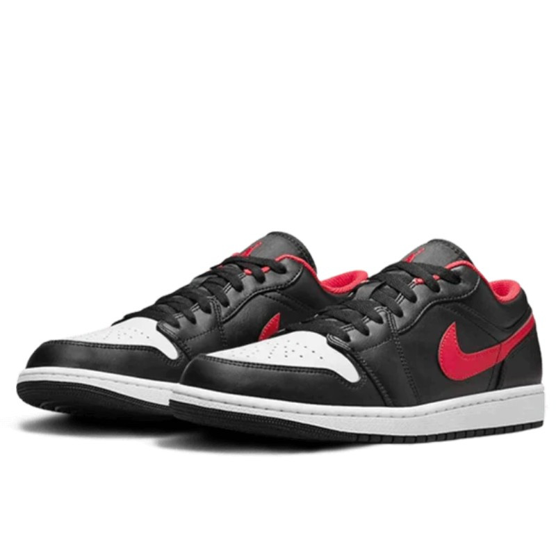 Nike Air Jordan 1 Low White Toe Zwart