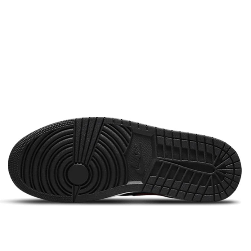 Nike Air Jordan 1 Low White Toe Zwart