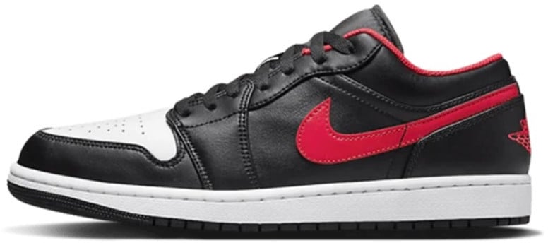 Nike Air Jordan 1 Low White Toe Zwart