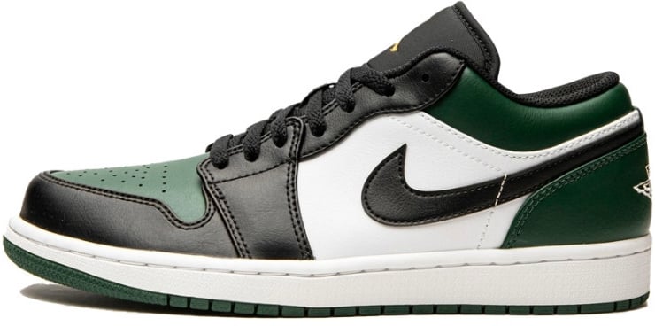 Nike Air Jordan 1 Low Green Toe Zwart