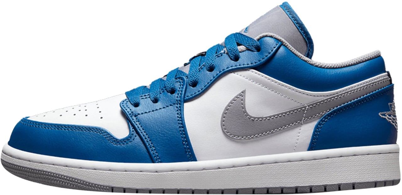 Nike Air Jordan 1 Low True Blue Cement Divers
