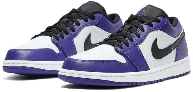 Nike Air Jordan 1 Low Court Purple White Wit