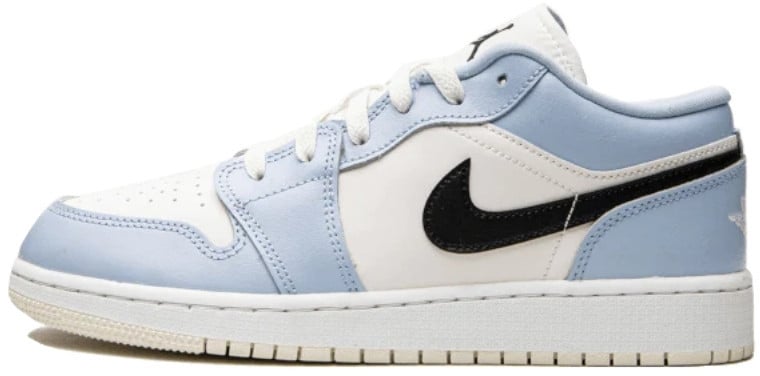 Nike Air Jordan 1 Low Ice Blue Black Wit