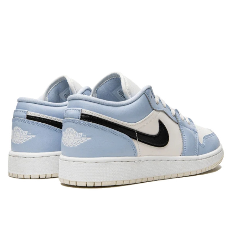 Nike Air Jordan 1 Low Ice Blue Black Wit
