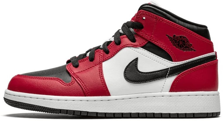 Nike Air Jordan 1 Mid Chicago Black Toe Zwart
