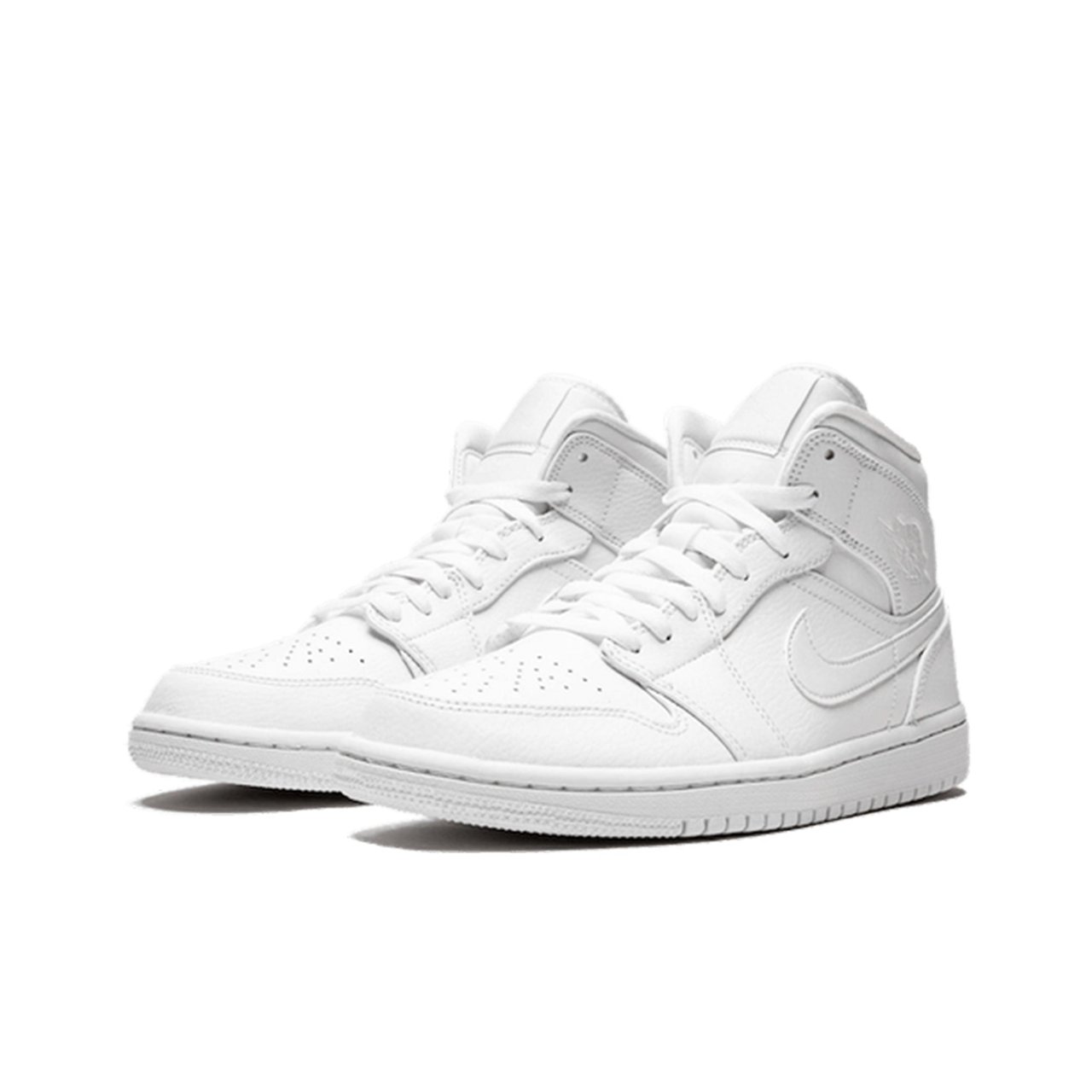 Nike Air Jordan 1 Mid Triple White 2022 Divers