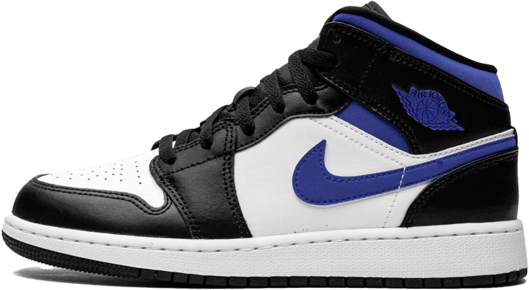 Nike Air Jordan 1 Mid White Racer Blue Divers