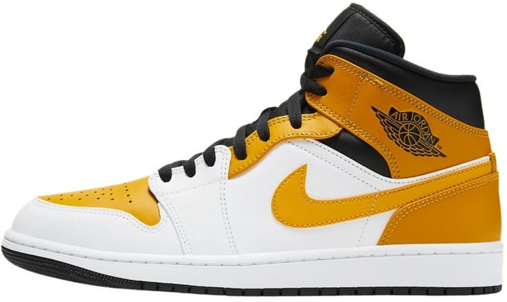 Nike Air Jordan 1 Mid University Gold Zwart