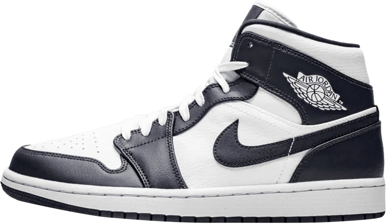 Nike Air Jordan 1 Mid White Metallic Gold Obsidian Divers