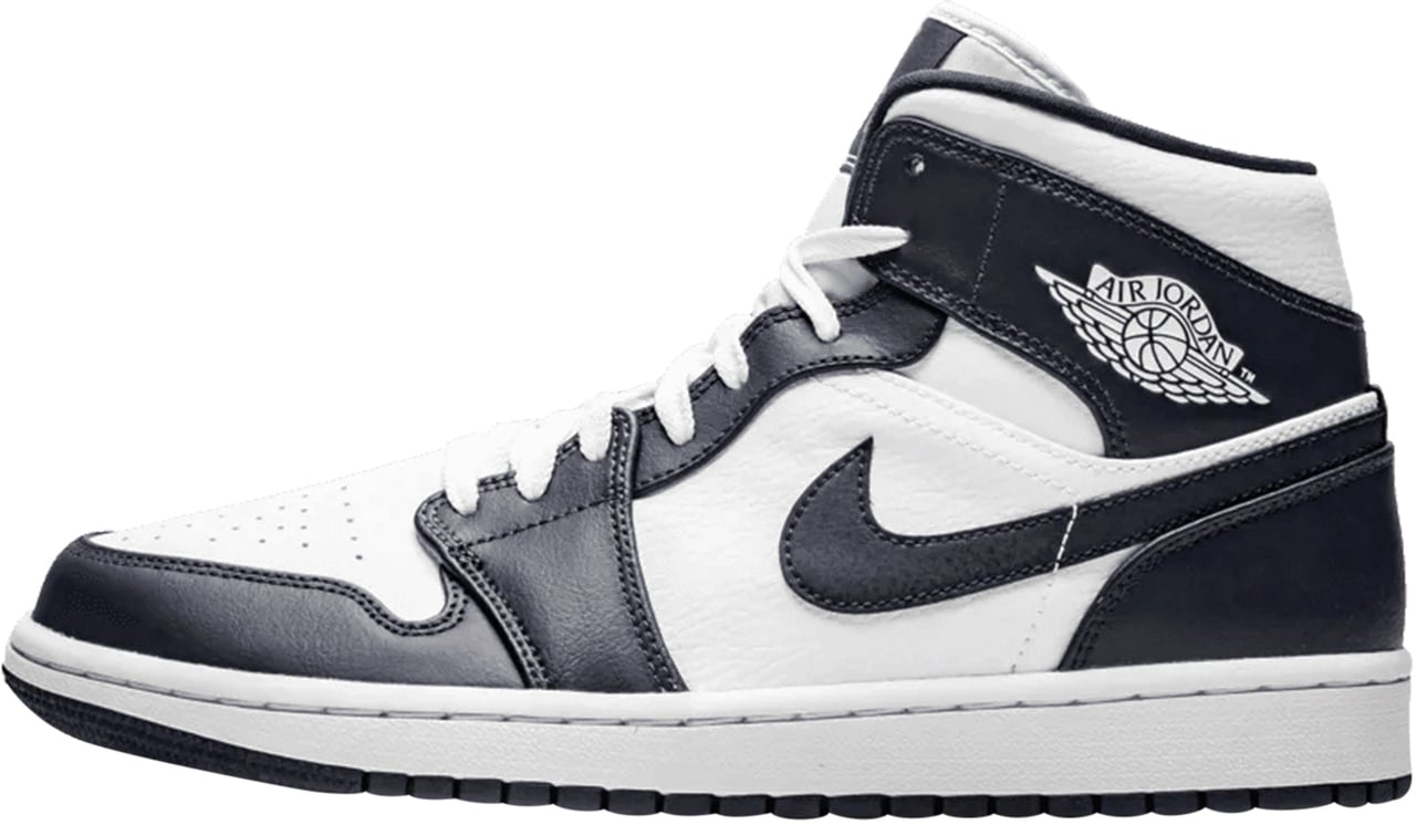 Nike Air Jordan 1 Mid White Metallic Gold Obsidian Divers