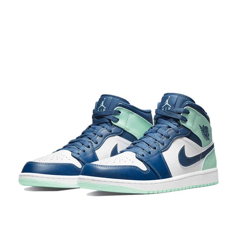 Nike Air Jordan 1 Mid Blue Mint Wit