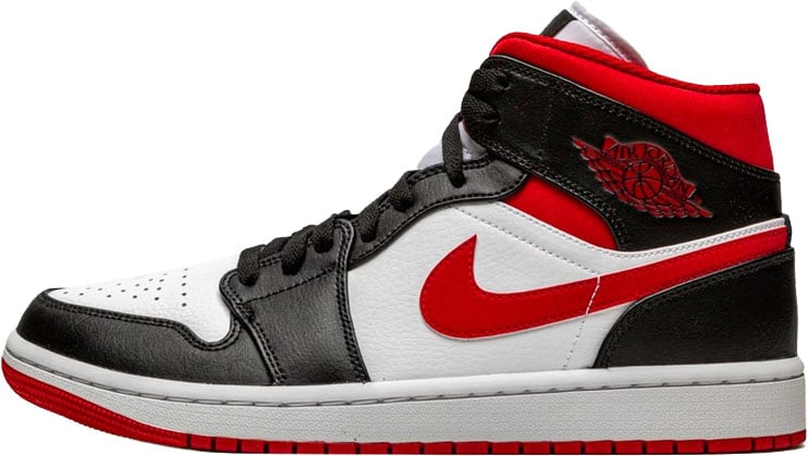 Nike Air Jordan 1 Mid Gym Red Black White Divers
