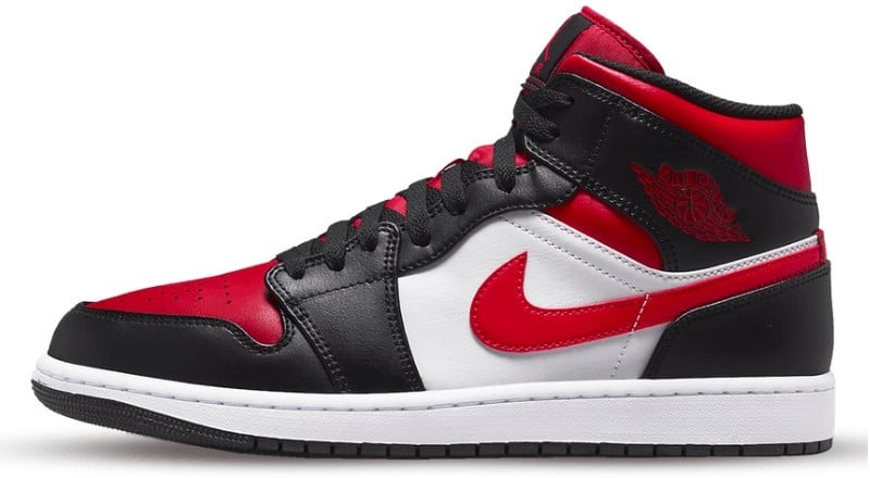 Nike Air Jordan 1 Mid Alternate Bred Toe Divers