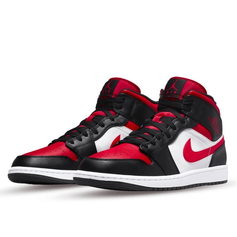 Nike Air Jordan 1 Mid Alternate Bred Toe Divers