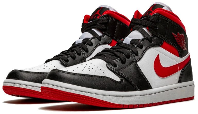Nike Air Jordan 1 Mid Gym Red Black White Divers