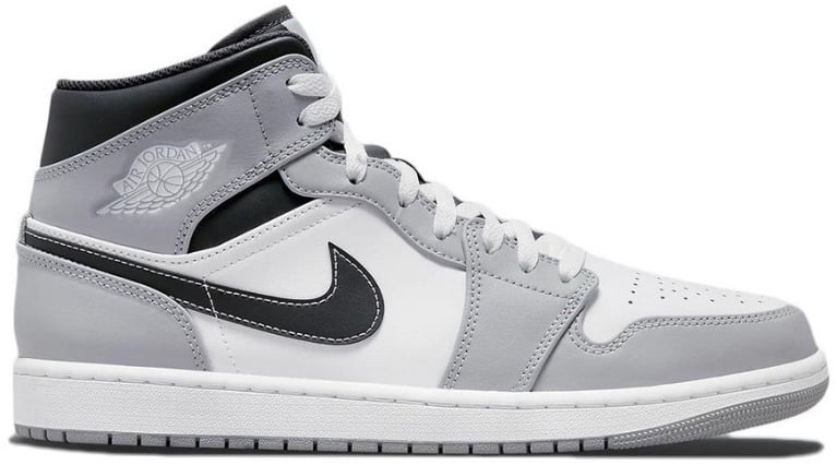 Nike Air Jordan 1 Mid Light Smoke Grey Anthracite Grijs