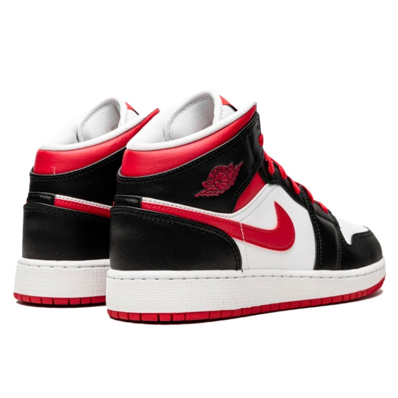 Nike Air Jordan 1 Mid Very Berry Zwart