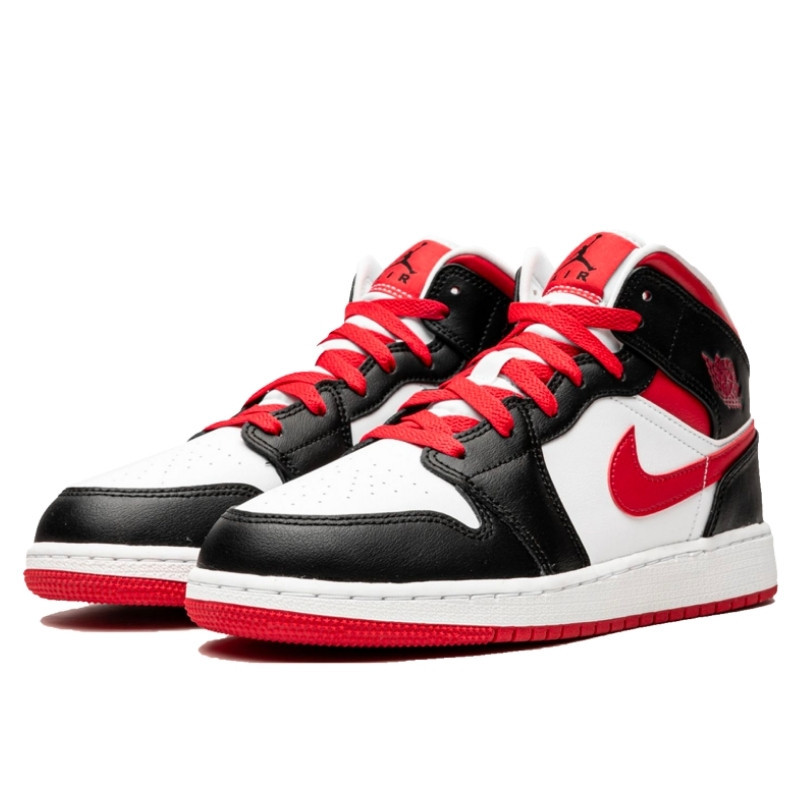 Nike Air Jordan 1 Mid Very Berry Zwart