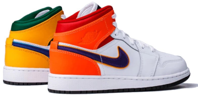 Nike Air Jordan 1 Mid Alternate Multi-Color Wit