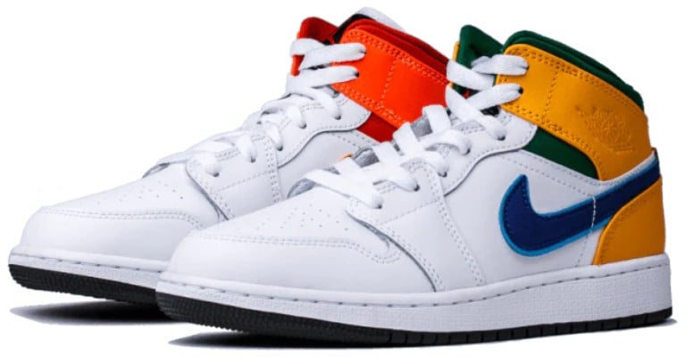 Nike Air Jordan 1 Mid Alternate Multi-Color Wit