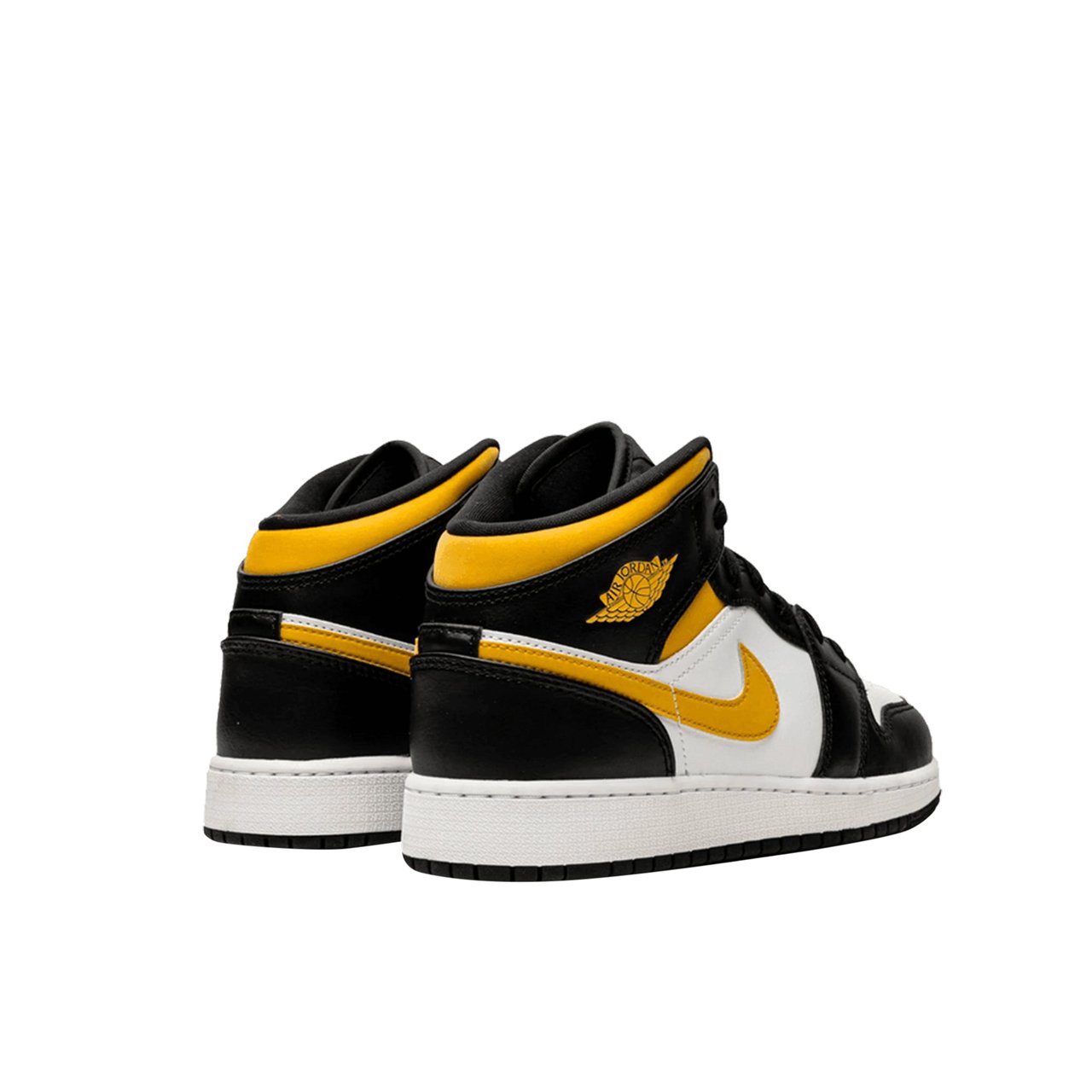 Nike Air Jordan 1 Mid White Pollen Black (GS) Divers