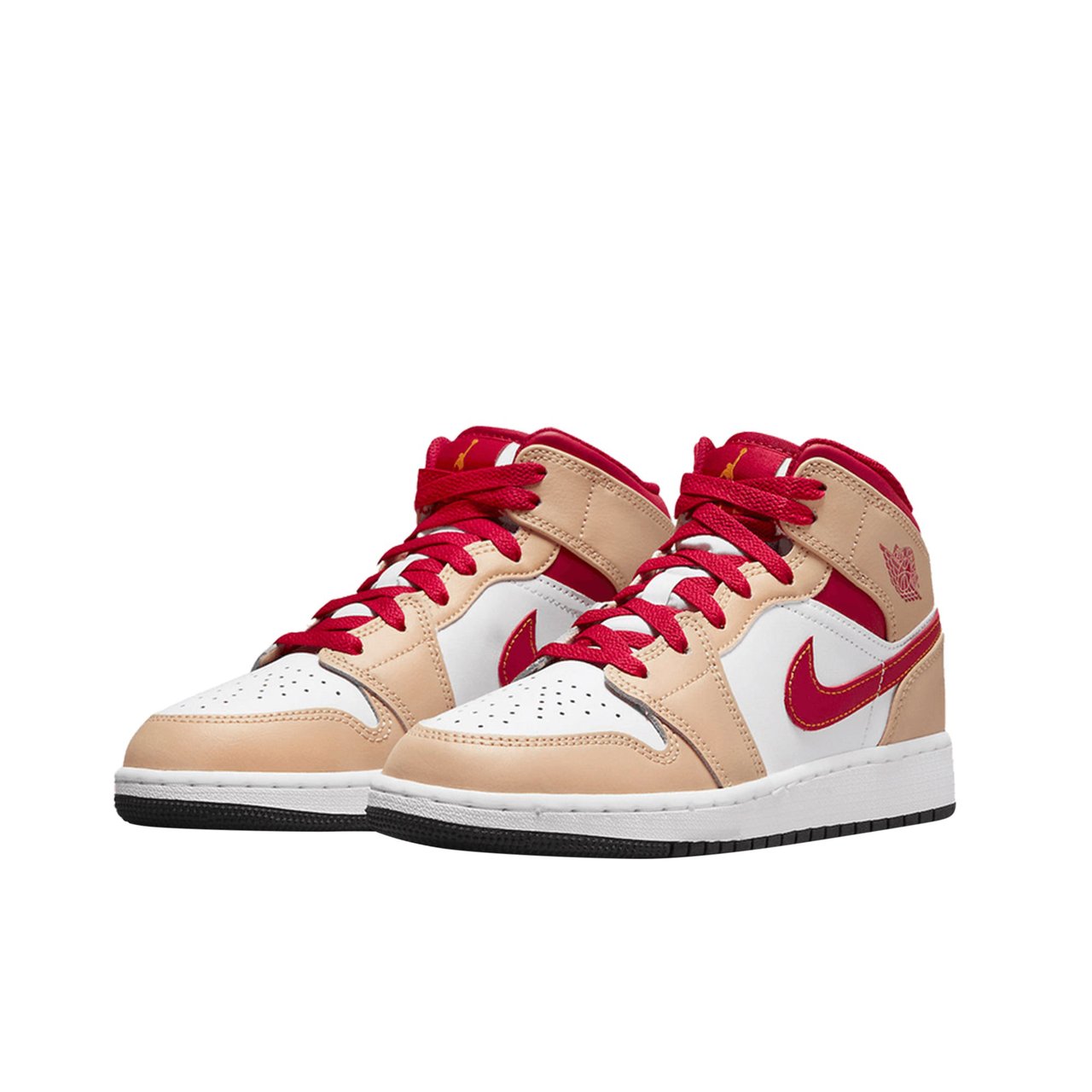 Nike Air Jordan 1 Mid Light Cardinal Curry (GS) Divers