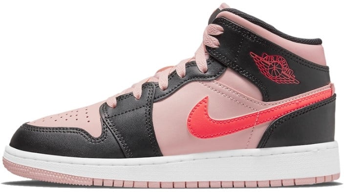 Nike Air Jordan 1 Mid Pink Crimson Zwart