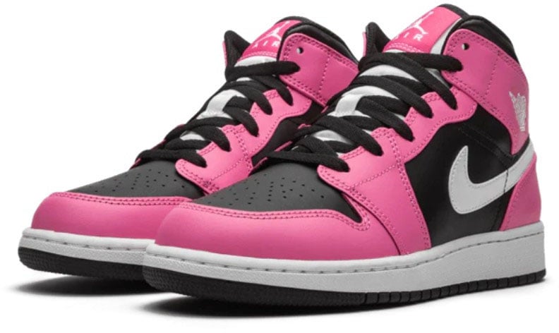 Nike Air Jordan 1 Mid Pinksicle Zwart