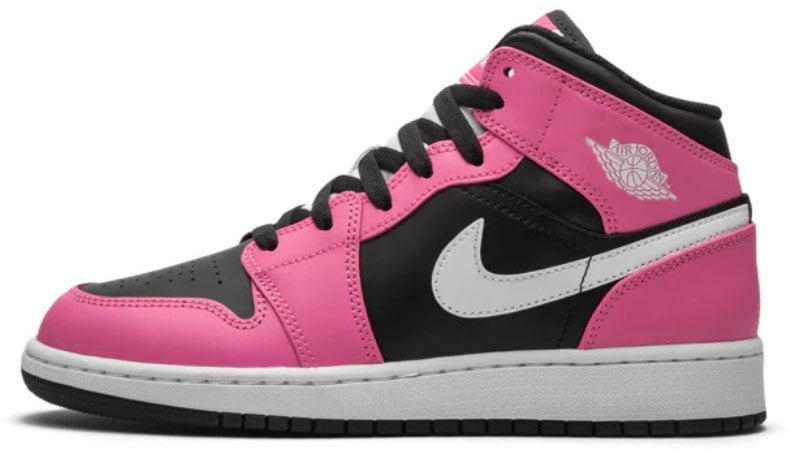 Nike Air Jordan 1 Mid Pinksicle Zwart