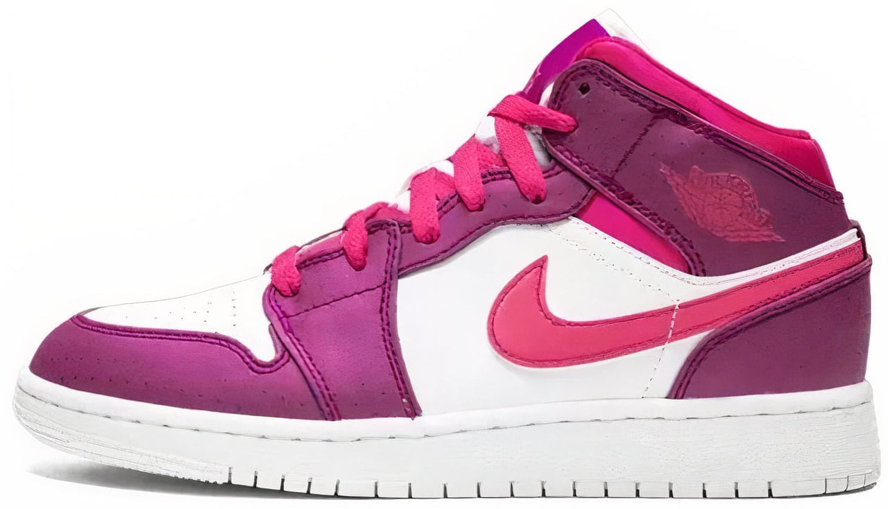 Nike Air Jordan 1 Mid True Berry Rush Pink Wit