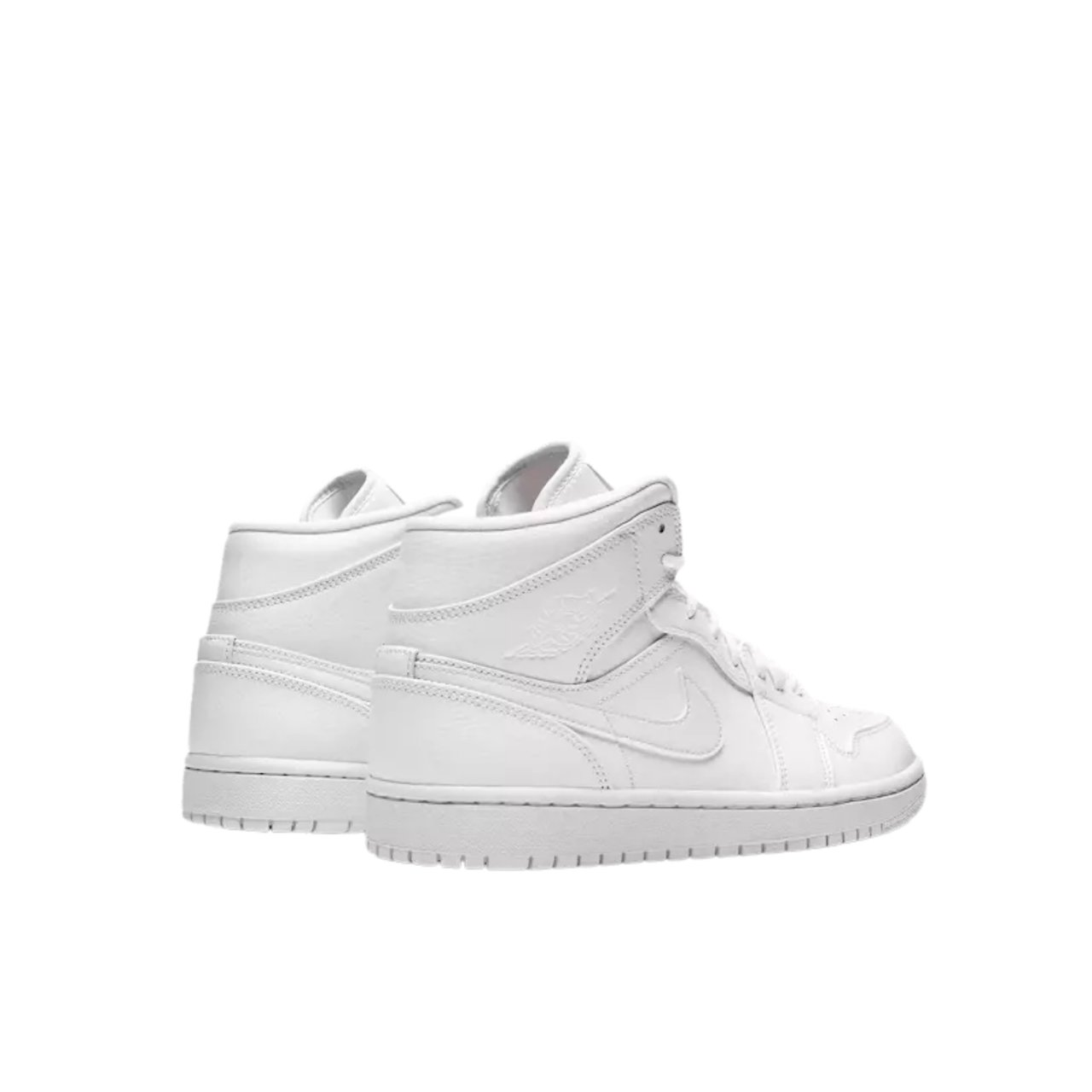 Nike Air Jordan 1 Mid Triple White Enfant et Bébé Wit