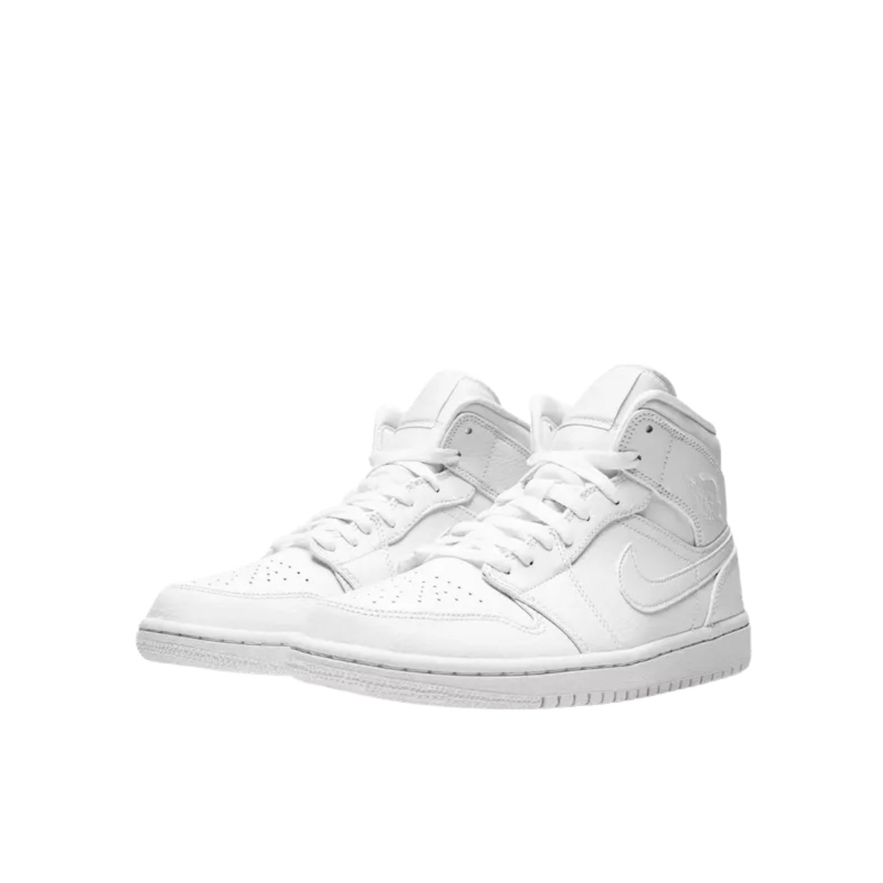 Nike Air Jordan 1 Mid Triple White Enfant et Bébé Wit