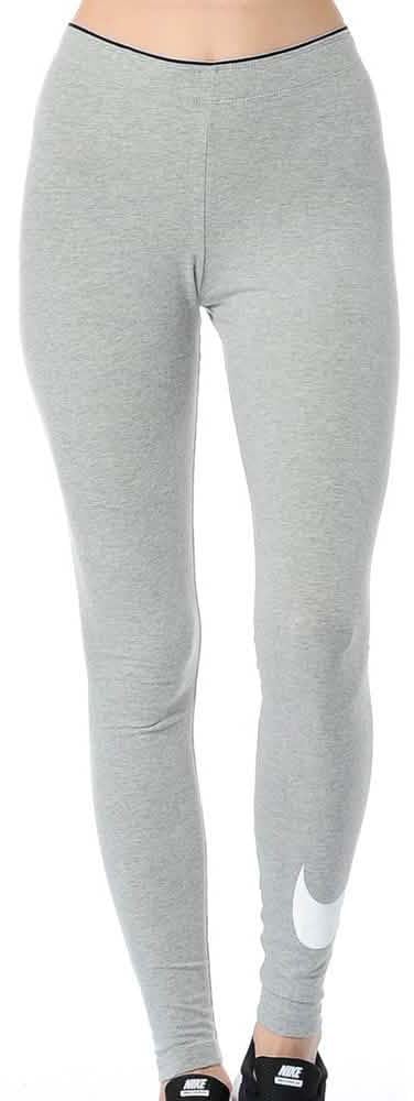 Nike Nike WMNS Club Logo Legging Grijs Blauw