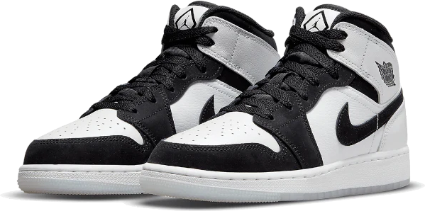 Nike Air Jordan 1 Mid Diamond Shorts (GS) Wit