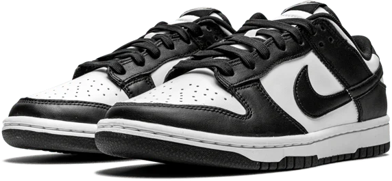 Nike Dunk Low Black White Zwart