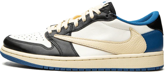Nike Air Jordan 1 Low Travis Scott Fragment Blauw