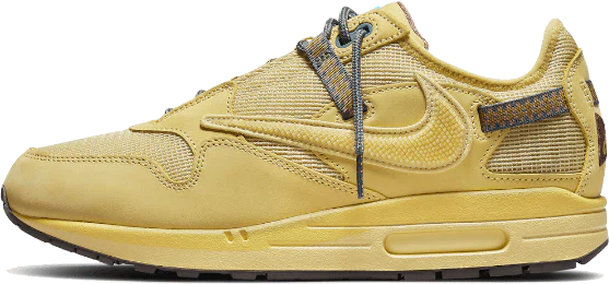 Nike Air Max 1 Travis Scott Cactus Jack Saturn Gold Geel