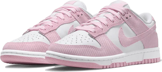 Nike Dunk Low Pink Corduroy Roze