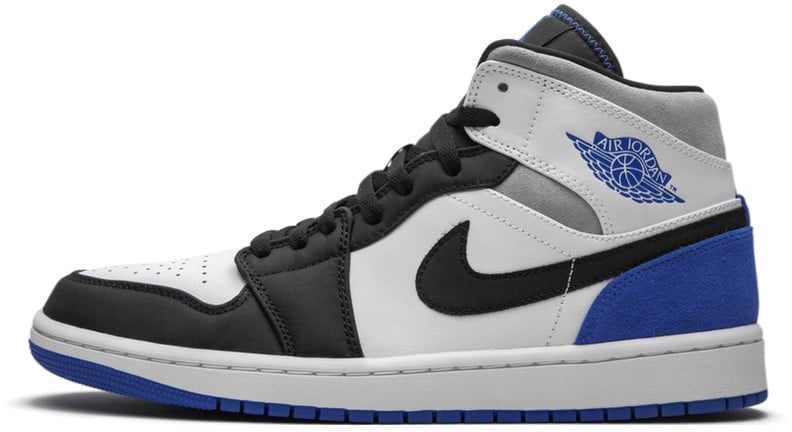 Nike Air Jordan 1 Mid SE Union White Black Royal Zwart