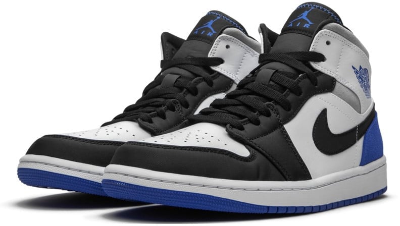 Nike Air Jordan 1 Mid SE Union White Black Royal Zwart