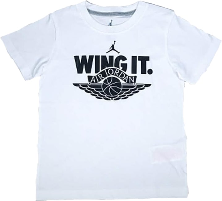 Nike Air Jordan Wing It T-shirt Kids Wit Blauw