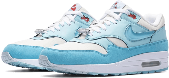 Nike Nike Air Max 1 Puerto Rico Blue Gale Blauw