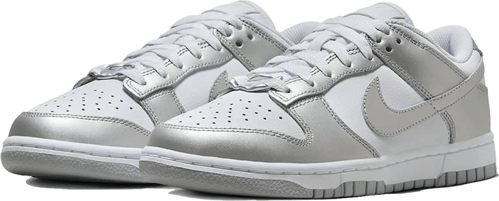 Nike Nike Dunk Low Metallic Silver Grijs