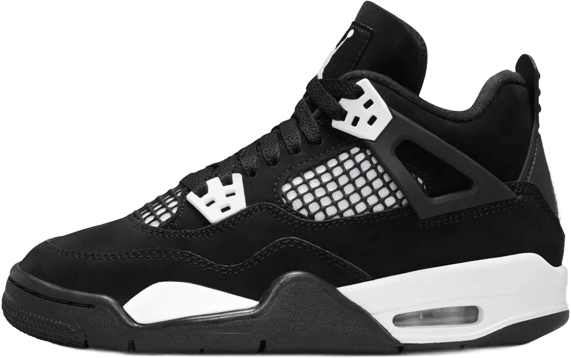 Nike Air Jordan 4 Retro White Thunder Zwart